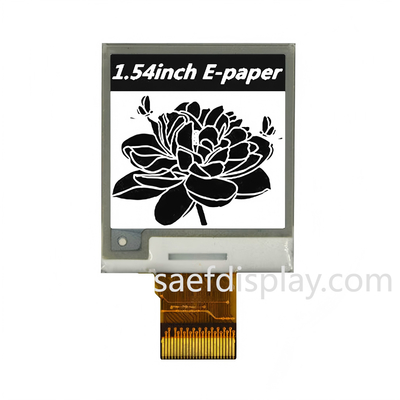 1.54" صفحه نمایش جوهر الکترونیک 200×200 B/W رابط SPI انرژی بسیار کم دمای صنعتی