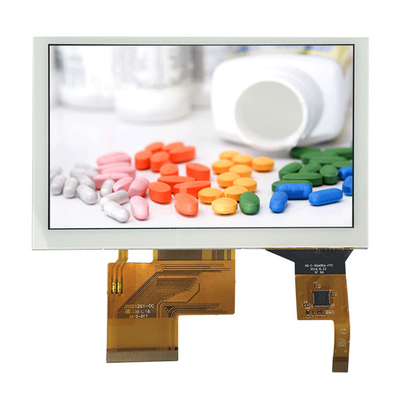 صفحه نمایش 5 اینچ PCAP TFT 800 * 480 RGB با صفحه لمسی ظرفیت برای صفحه کنترل اتوماسیون