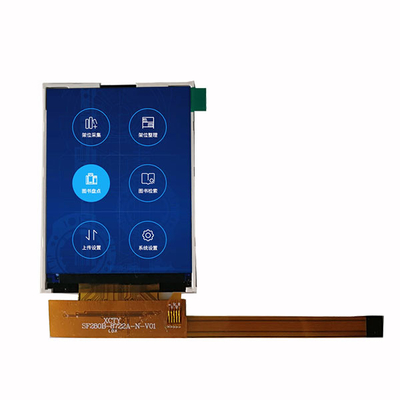 صفحه نمایش TFT ال سی دی 2.8 اینچی Tft LCD QVGA 240x320 TN نوع با ماژول ال سی دی رابط سریال SPI