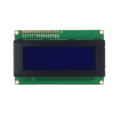 نمایشگر LCD تک رنگ 20x4 کاراکتری LCM 16 پین 8 بیتی MPU STN آبی منفی