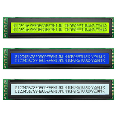ماژول های نمایشگر کاراکتر LCD 40x2 4002 تک رنگ COB LCM 16 پین 8 بیتی
