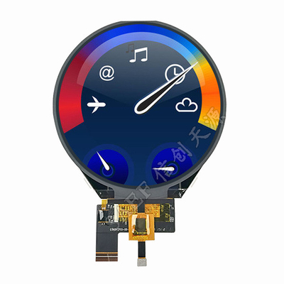 صفحه نمایش PCAP TFT ۳٫۴ اینچ LCD دور ۳ خطی رابط 800x800 نقطه با CTP