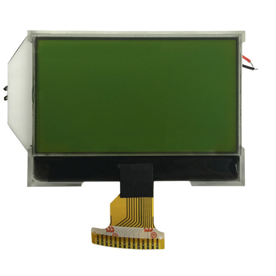 نمایشگر LCD گرافیک تک رنگ سبز زرد STN 128x64 مثبت 3.3V SPI