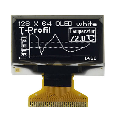 صفحه نمایش غیرفعال OLED 128x64 0.96 اینچی گرافیکی SSD1306 صفحه جلوی سفید