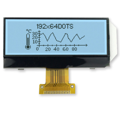 صفحه نمایش LCD تک رنگ گرافیکی تک رنگ COG 192x64 FSTN Positive UC1609C 3.3V SPI Interface