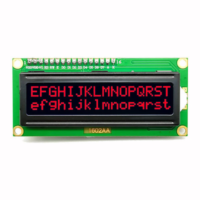 نمایشگر LCD کاراکتری COB 1602 16x2 با کاراکتر سفید قرمز نارنجی