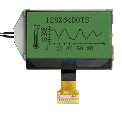 ماژول LCD گرافیکی 10 پین COG LCD 128x64 با نور پس زمینه LED سبز