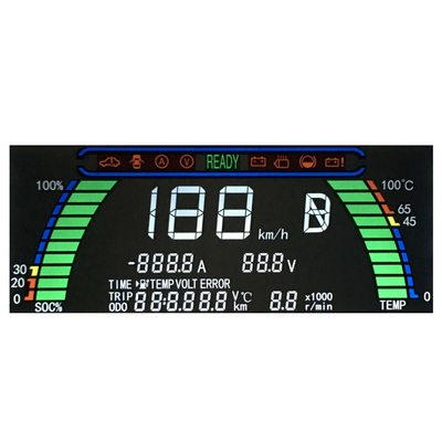 نمایشگر LCD انتقال دهنده منفی TN با دمای عملیاتی فوق العاده گسترده OEM ODM