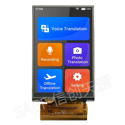 3.5 اینچ لمسی صفحه نمایش LCD TFT HVGA TN نوع 320X480 MCU رابط 16 بیتی