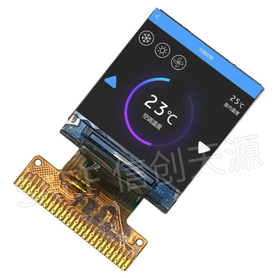 صفحه نمایش LCD مربعی 0.85 اینچی رابط MCU 128x128 IPS با نور پس زمینه LED سفید