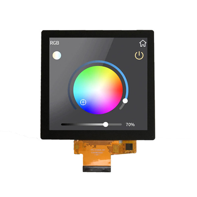 صفحه نمایش TFT صنعتی مربع 4 اینچ 480x480 40 پین برای اتوماسیون خانگی، LCD مربع 4 اینچ با لمس PCAP