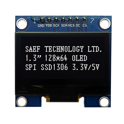 رابط SPI صفحه نمایش OLED 1.3 اینچی OLED I2c 7 پین با آی سی درایور SH1106