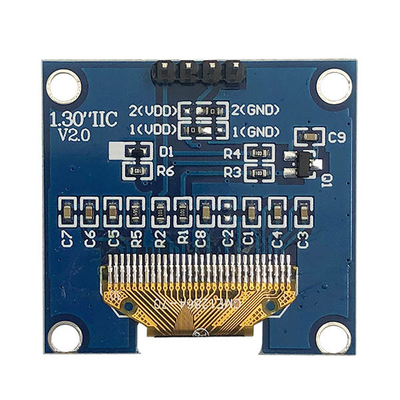 نمایشگر منفعل ماتریس 1.3 اینچی I2C OLED 128x64 COG PCB 4 پین