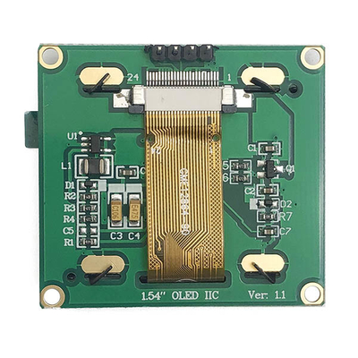 1.54 اینچ ماژول صفحه نمایش OLED 128 * 64 4 پین رابط IIC