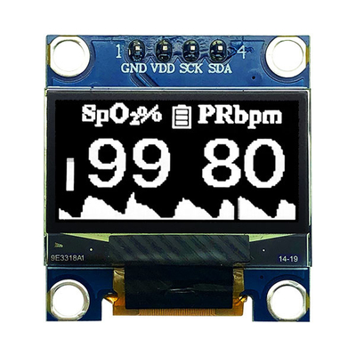 0.96 اینچ 128x64 Dot Matrix OLED Display Module 4-Pin رابط I2C