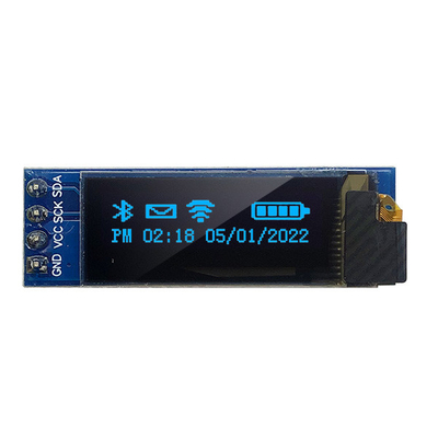 ماژول نمایشگر OLED 3V 5V 128x32 0.91 اینچی 4 پین با آی سی درایور SSD1306