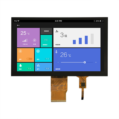 صفحه نمایش 7 اینچ TFT درجه صنعتی 1024X600 نقطه رابط RGB با CTP