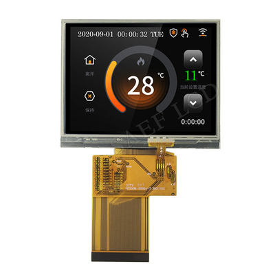QVGA 320x240 صفحه نمایش 3.5 اینچی TFT رابط RGB 54 پین با نور پس زمینه LED