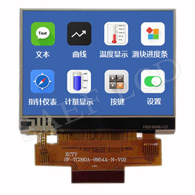 رابط MCU IPS TFT LCD 2.6 اینچی 480x320 حالت افقی با RTP
