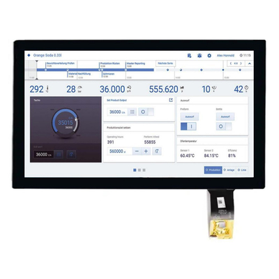روشنایی بالا 1000Nits 15.6 اینچ IPS TFT LCD Display FHD رزولوشن با رابط EDP