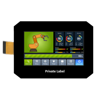 صفحه نمایش PCAP TFT 4.3 اینچ چین TFT صفحه نمایش گرافیک LCD 480 * 272 IPS RGB 40 پین با صفحه نمایش لمسی ظرفیت