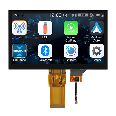 رابط 7 اینچی IPS TFT LCD لمسی 1024x600 زاویه دید کامل RGB