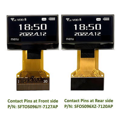 کم هزینه 0.96 اینچ صفحه نمایش OLED 128X64 IIC I2C SPI 8080 رابط 30 پین ZIF FPC