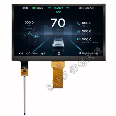 صفحه نمایش 10.1 اینچی PCAP TFT 1024x600 نقطه رابط RGB با نور پس زمینه LED