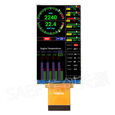 نمایشگر ماژول LCD 3 اینچی TFT 360x640 IPS با زاویه دید کامل با رابط RGB