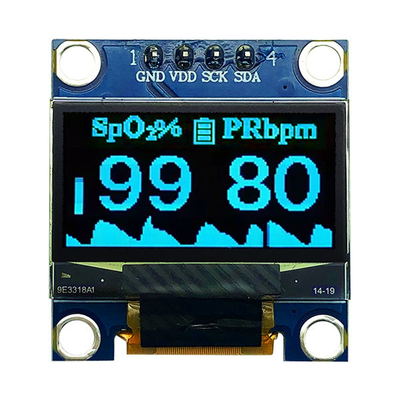 0.96 اینچ ماژول OLED 12864 COG PCB 4 پین SPI I2C برای دستگاه پزشکی