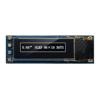 4 پین ماژول نمایشگر OLED 96x16 0.69 اینچ I2C IIC SSD1306 3V 5V سازگار